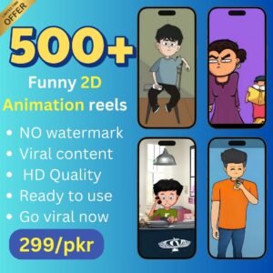 500+ funny 2D Animation reels bundle